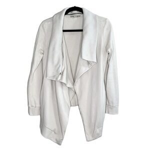 ALLSAINTS Dahlia Asymmetric Open front Statement collar Sweatshirt Cardigan